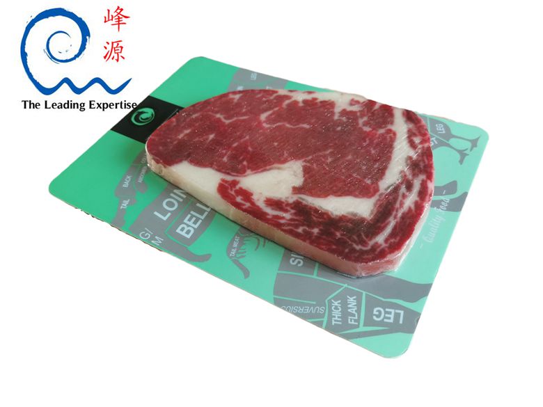 峰源牌HX241720牛肉彩卡 牛排贴体卡 海鲜包装使用贴体彩卡展示美