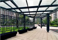 惠州厂房玻璃雨棚 钢结构厂房工程