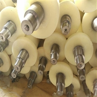 安泰厂家加工铸钢地滚轮  抗静电聚氨酯尼龙地滚轮