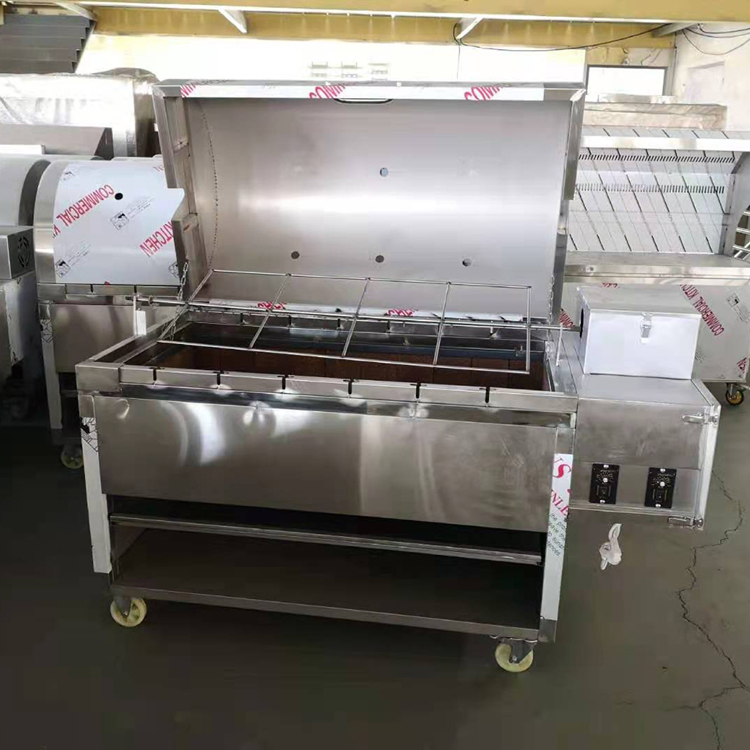 烤全羊设备 全自动烤全羊机设备 明茂旋转烤乳猪烤羊腿炉子