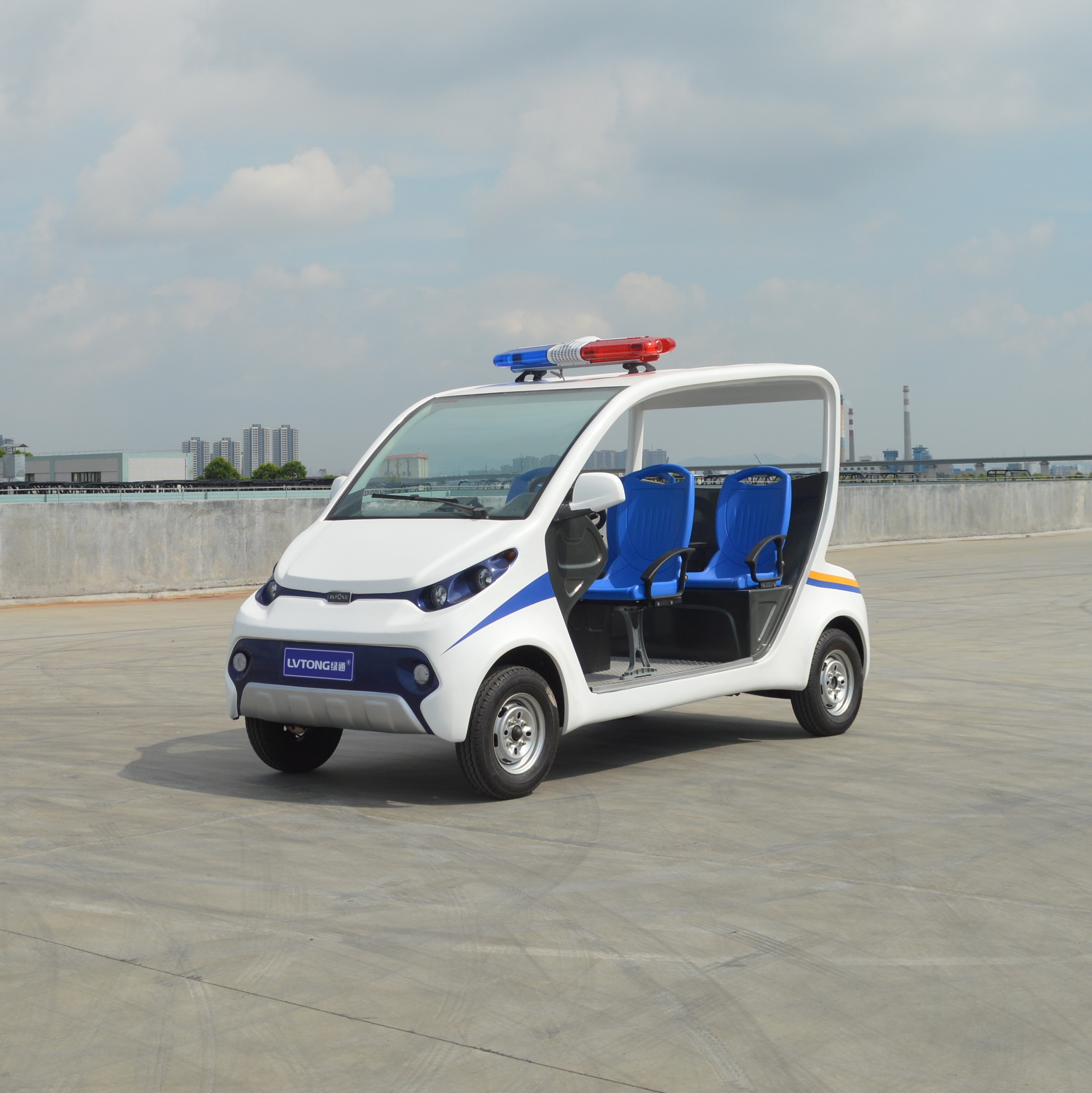 绿通五人座敞开式电动巡逻车lts5pac社区巡逻车