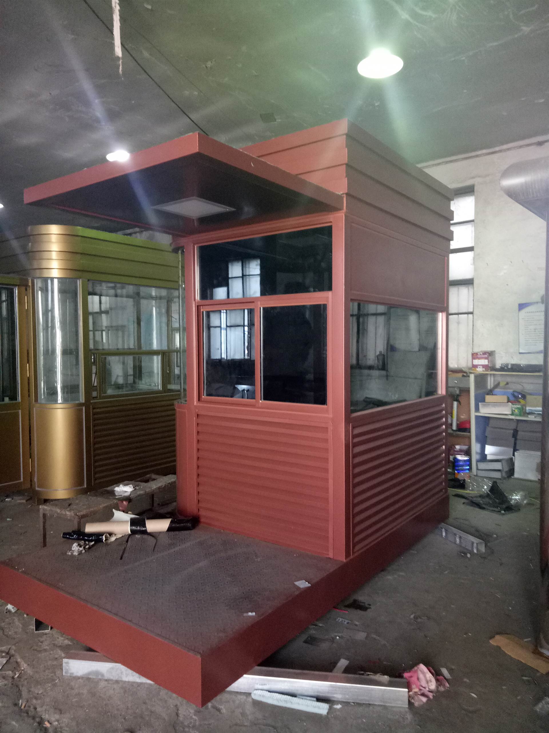 营口环卫岗亭-营口售楼处中心岗亭-移动厕所值班室活动房等