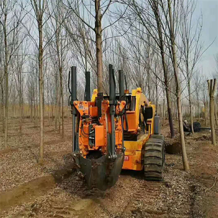 挖机滑移机带苗圃挖树机高频振动土球挖树机