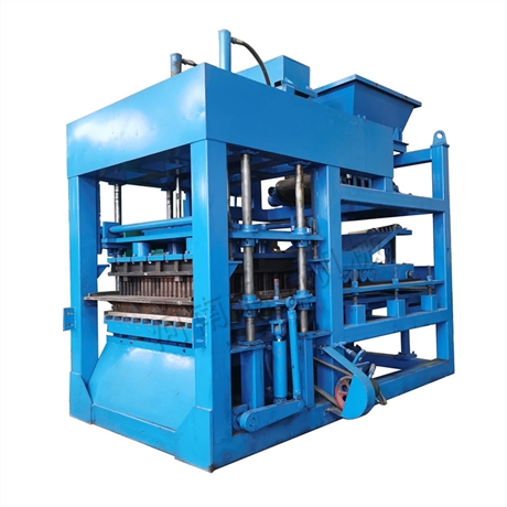 互嵌式护坡砖机冠福水利河道空心护坡砖设备qt1215挡土块砖机