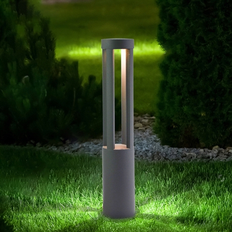 太阳能草坪灯园柱形景观户外插地庭院灯led花园防水地插太阳能草坪灯