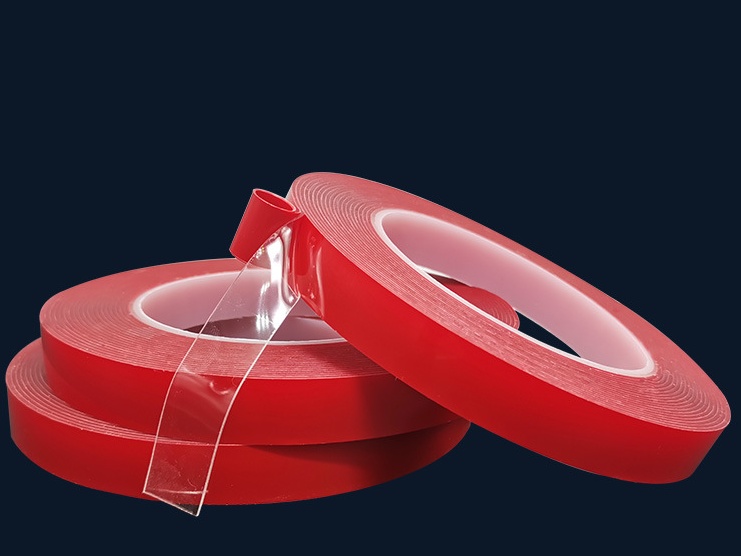 玻璃专用胶带 红膜透明亚克力双面胶