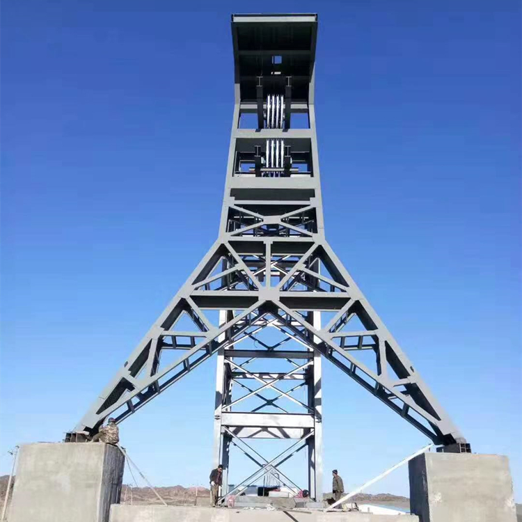 井架对于煤矿,金属矿是常见的一种设备,设