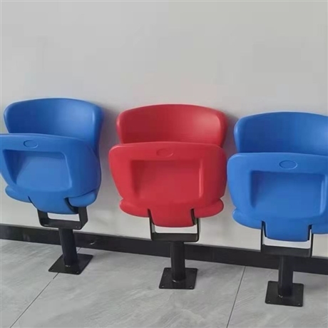 永泰定做 篮球馆 中空吹塑手动电动 伸缩看台座椅 固定礼堂椅