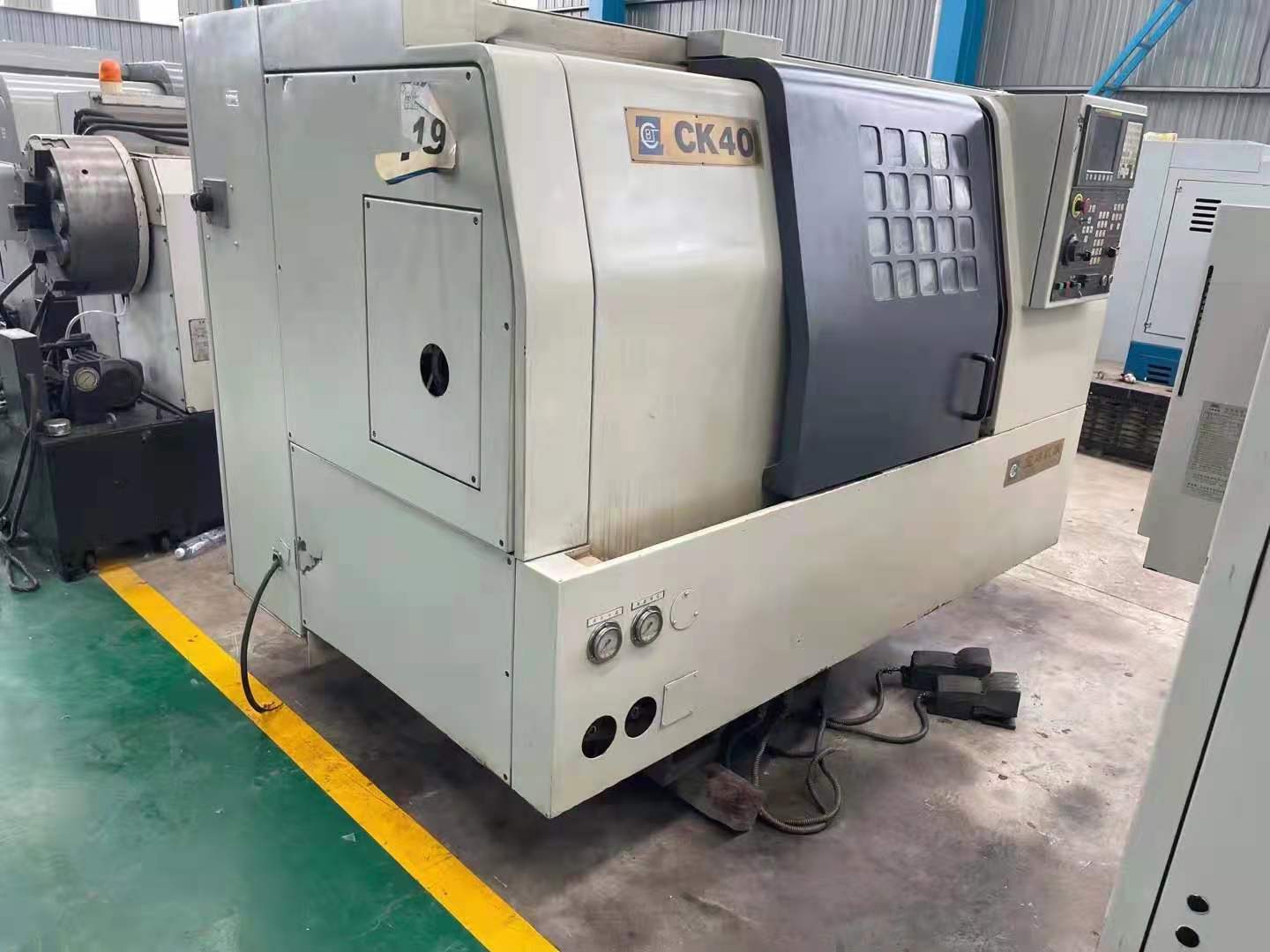 机械厂急售二手宝鸡ck40数控斜身车二手宝鸡数控车
