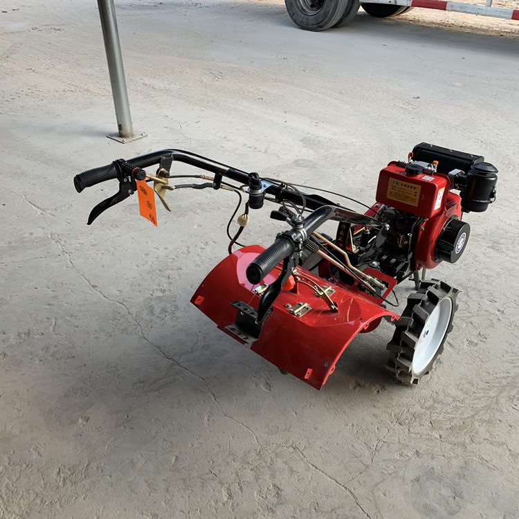 七里河差速四驱微耕机丽建5马力果园开沟培土机