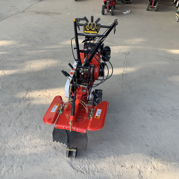 173柴油风冷独轮微耕机丽建封开农用多功能开沟培土机