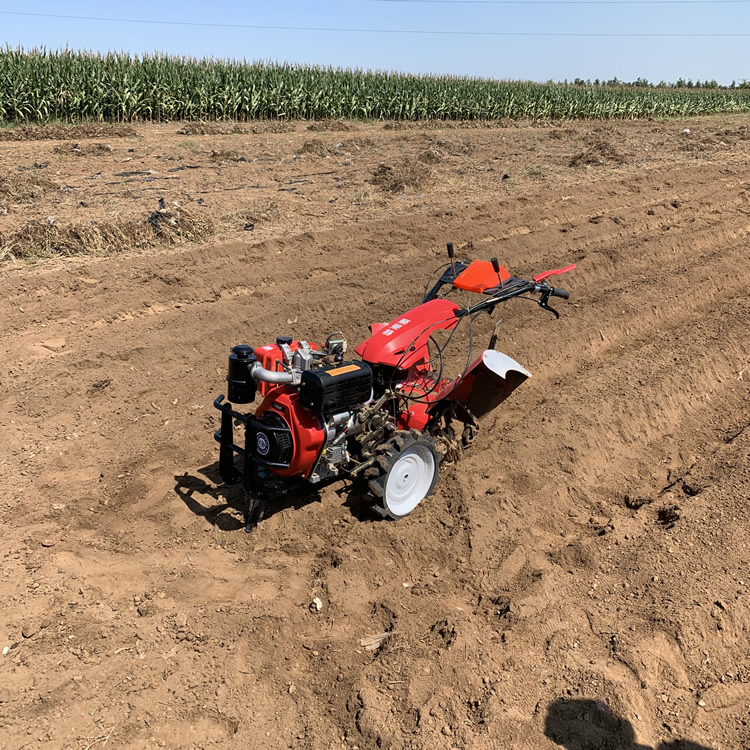 兴业单缸微耕机丽建7.5马力生姜开沟起垄培土机