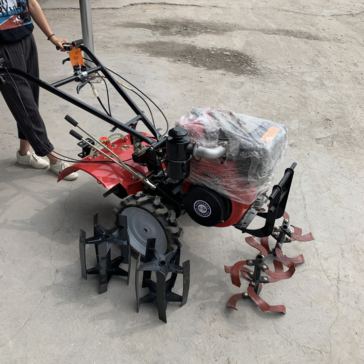 195风冷柴油单缸微耕机丽建沛县独轮链轨微耕机