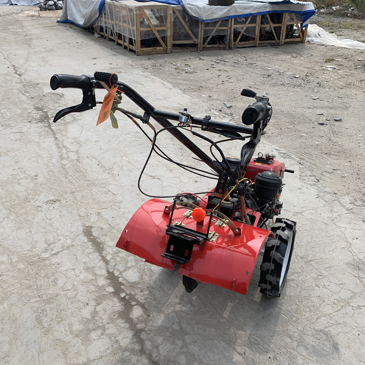 梅江先进四驱微耕机丽建195风冷柴油稻田开沟培土机