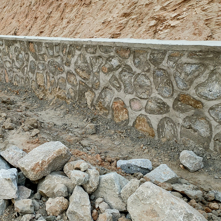 粉砂岩垒墙石图片