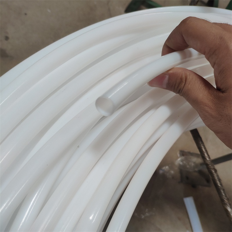 加厚氟橡胶管ptfe直管集益定制白色铁氟龙软管高低温强酸碱流体化工