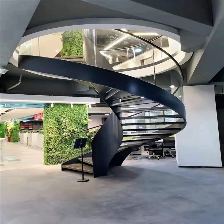 卷板楼梯 旋转楼梯设计 钢螺旋梯厂安装