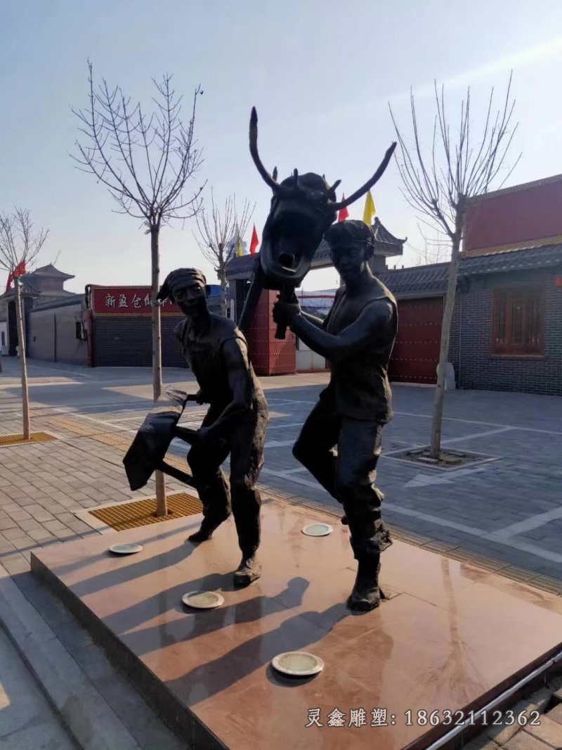 舞龙民俗景观雕塑