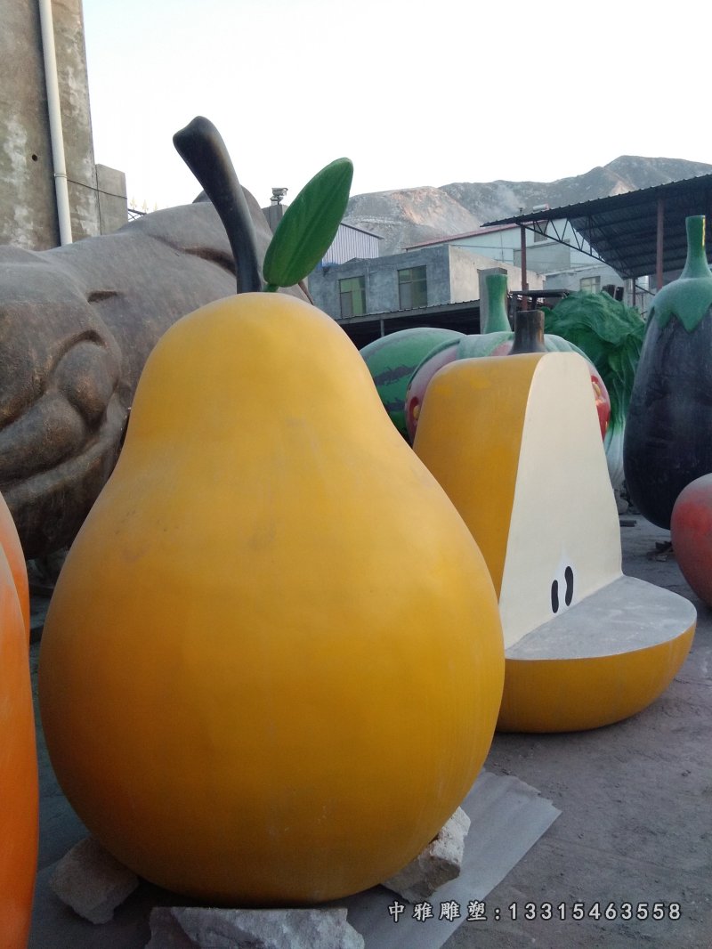 公园玻璃钢水果景观雕塑
