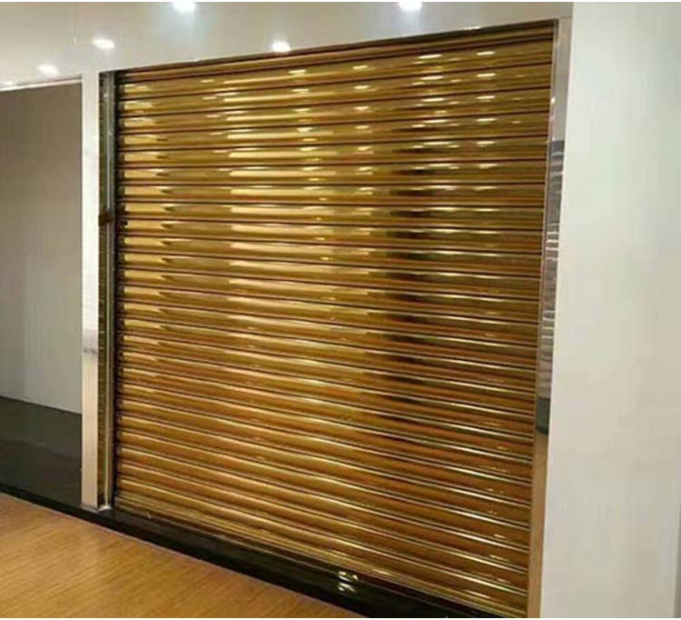 铝合金电动卷闸门双层不生锈自动卷帘门商铺卷闸门