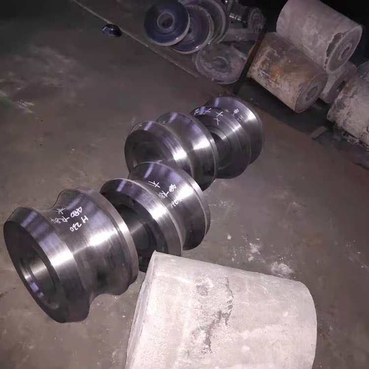 实用新型属于热轧荒管设备的轧辊轮技术领域,主要涉及一种减径轧制中