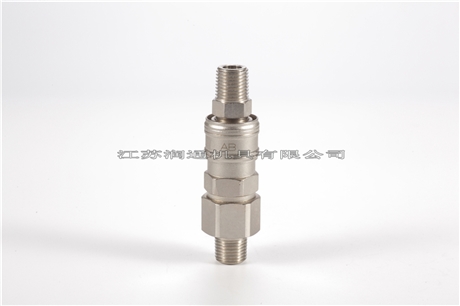 HS-AB单手半自动快速接头(黄铜)(052)