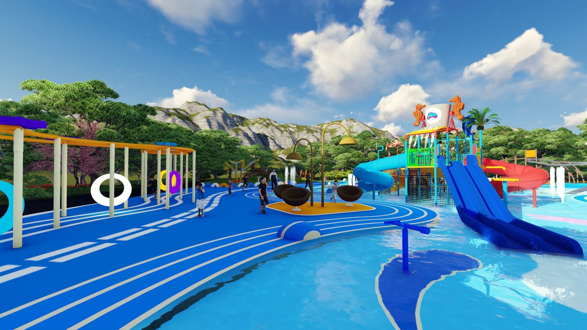 户外儿童滑梯,非标定制户外儿童游乐设施,儿童游乐广场