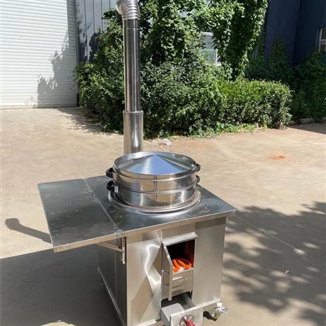 江西新式可移动双锅灶室内户外不锈钢无烟灶家用柴火灶厂家报价