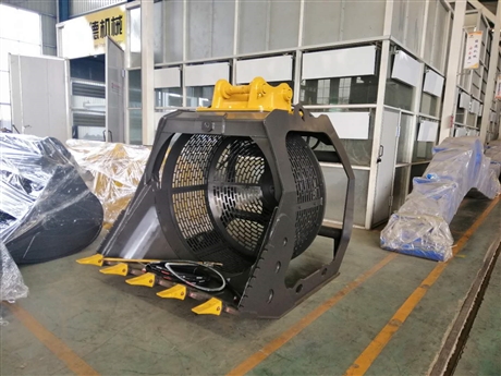 挖机振动筛分斗滚筒筛分斗装载机筛分斗