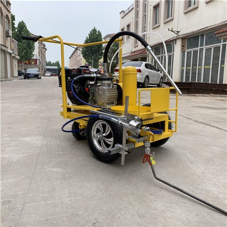 单双枪冷喷标线车 大型车库划线机 常温汽油画线车
