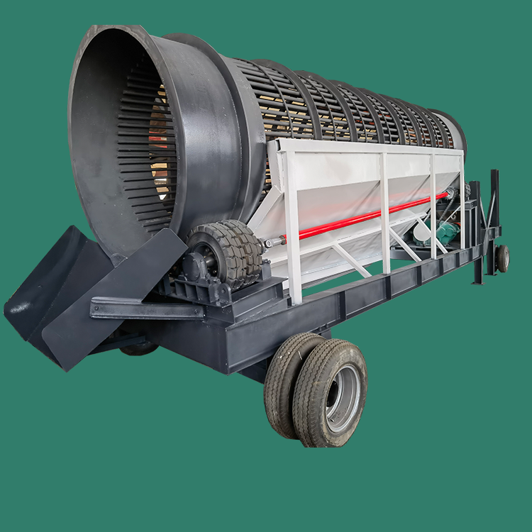 无轴滚筒筛 石料石石料震动砂石分离机 天泽无轴滚筒筛砂机厂家