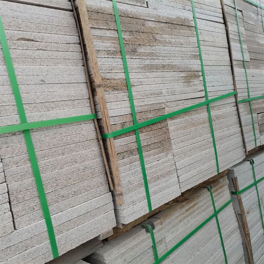 虾红花岗岩 荔枝面干挂石材