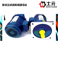 士元 750W小型齿轮减速马达 0.75KW三相减速电机