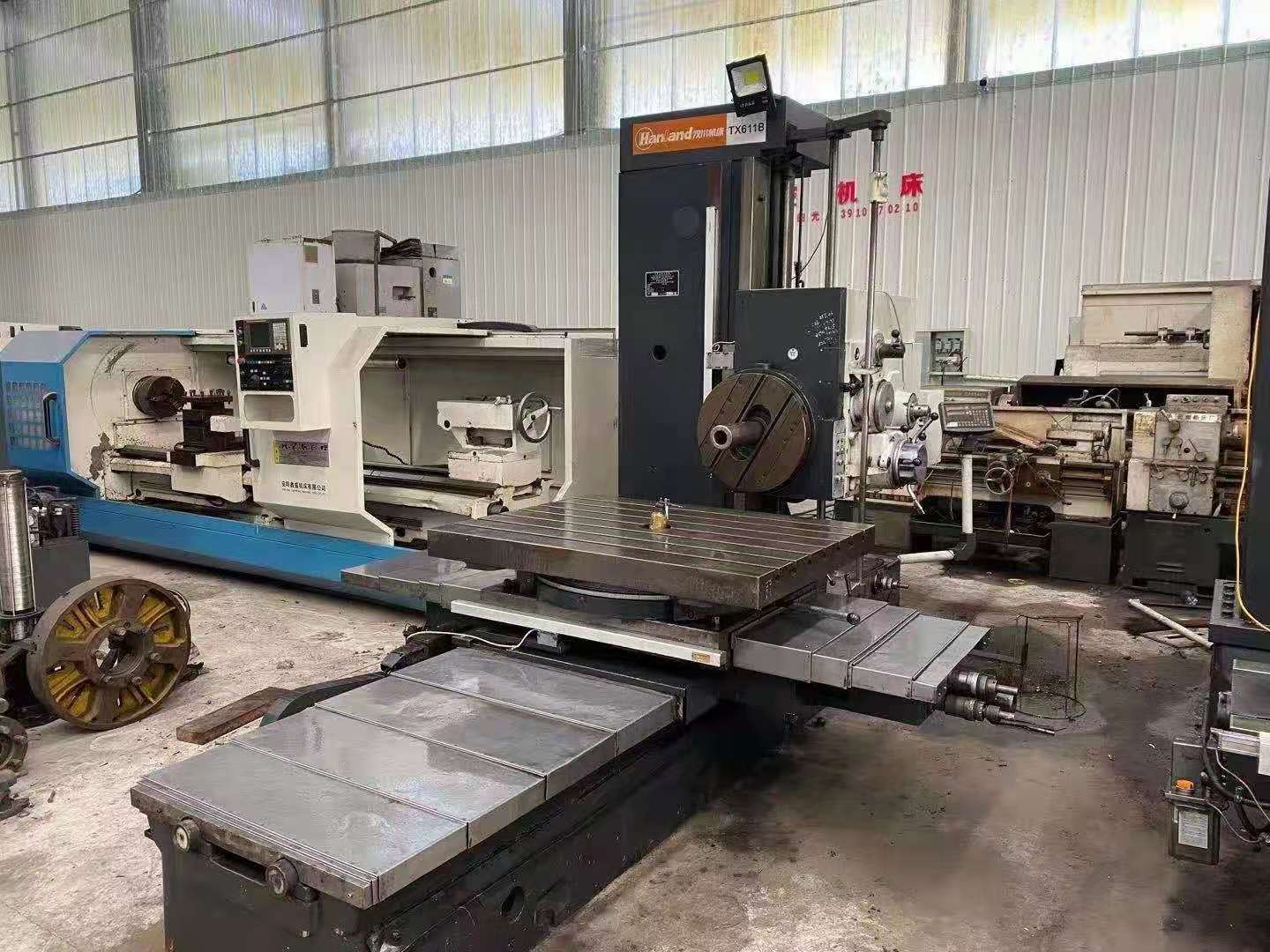 机械厂急售二手汉川tx611bt611c数显卧式铣镗床