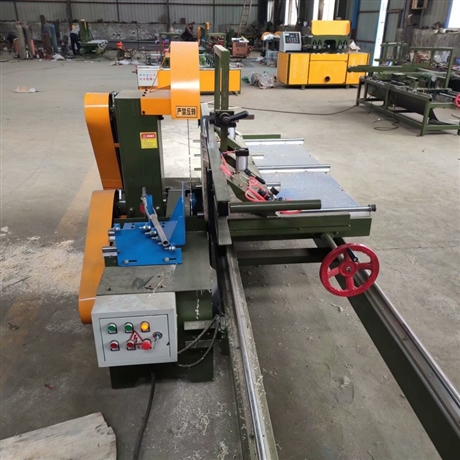 带锯式圆木推台锯双锯片圆木开板开料锯圆木对口锯