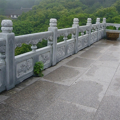 石栏杆厂家直供桥梁石栏杆精美石栏杆雕刻