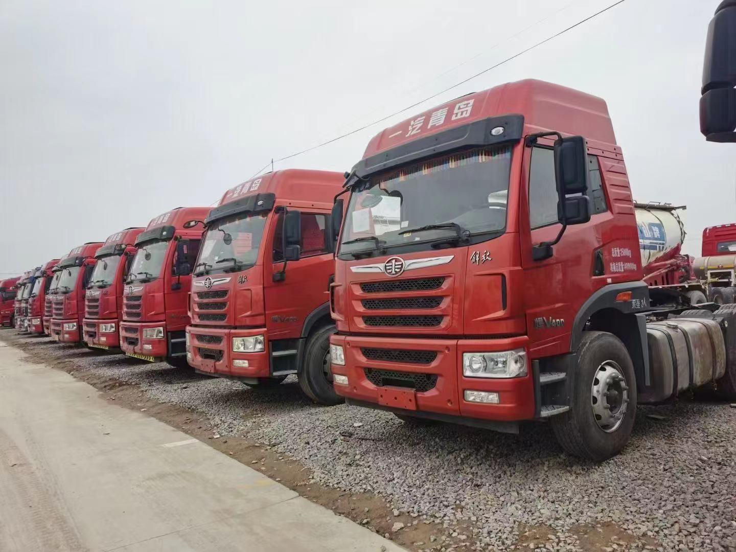 二手车牵引车解放悍v解放潍柴18年400马力