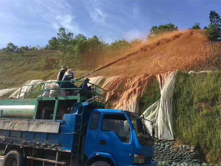 液压喷播植草图片