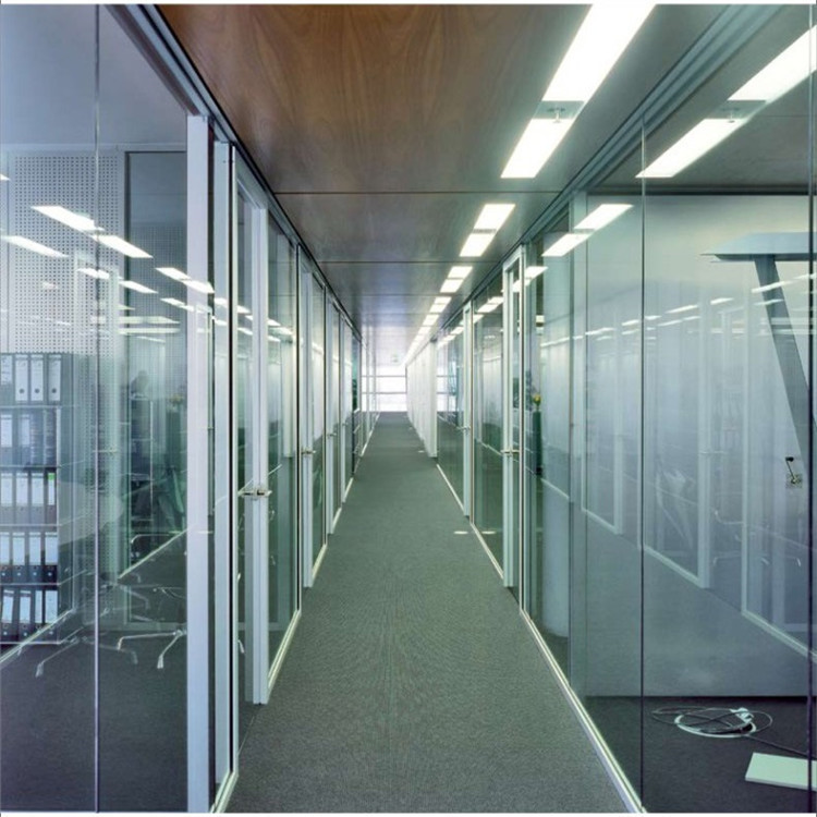 无框玻璃隔断双玻隐框隔断高隔间隐框玻璃隔断上门安装