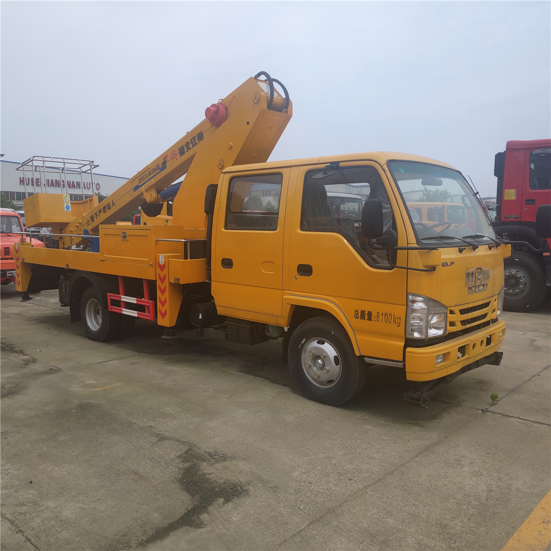 梨树县14米广告安装车摇臂式路灯维修车