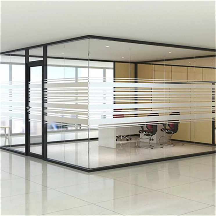 双玻百叶钢化玻璃 写字楼隔断隔墙 三泰家具供应 德宏会议室玻璃隔墙