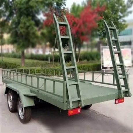 工业用尾板牵引平板拖车 量大优惠 厂家直营 规格多种