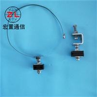 夹块式ADSS塔用引下线夹 不锈钢带式中间杆用引下卡具