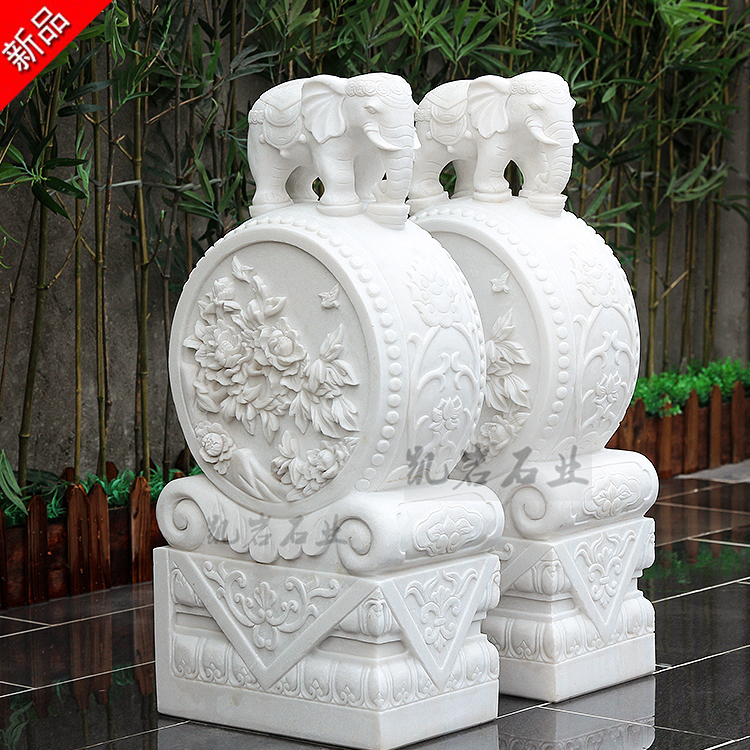 定制石雕抱鼓石精品石雕抱鼓石门鼓石寺庙别墅摆件