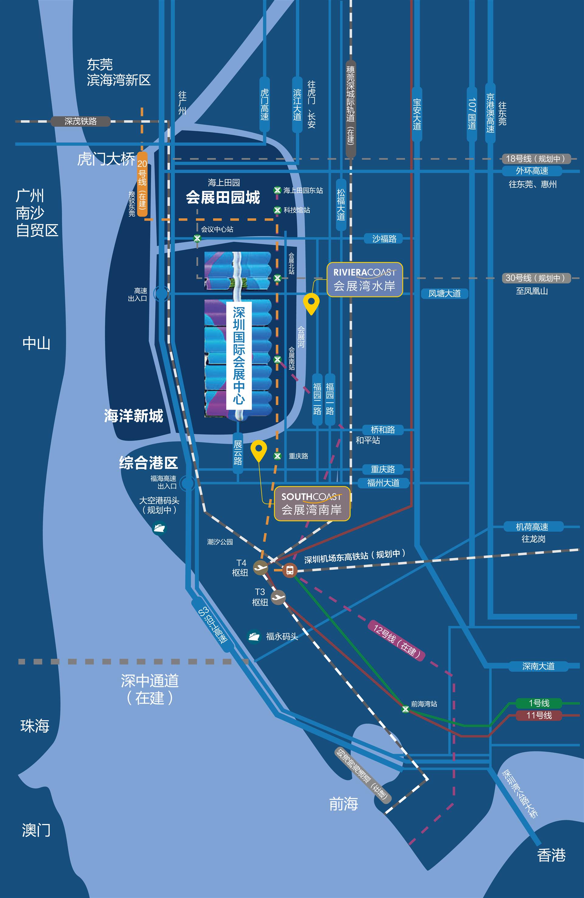 深圳会展中心地图图片