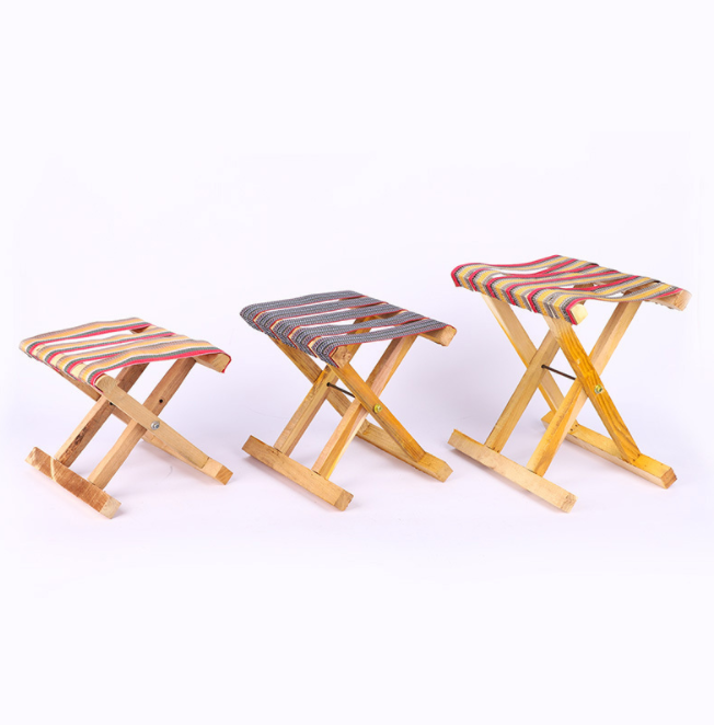 槐木宽带油马扎折叠椅子小马扎凳子实木凳子户外便携钓鱼