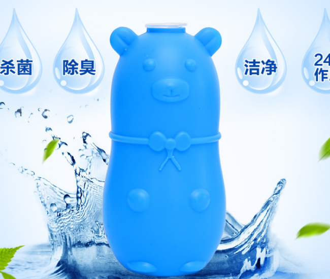 卡通小熊洁厕灵马桶除垢清洁剂蓝泡泡凝胶除臭洁厕剂卫生间洁厕宝