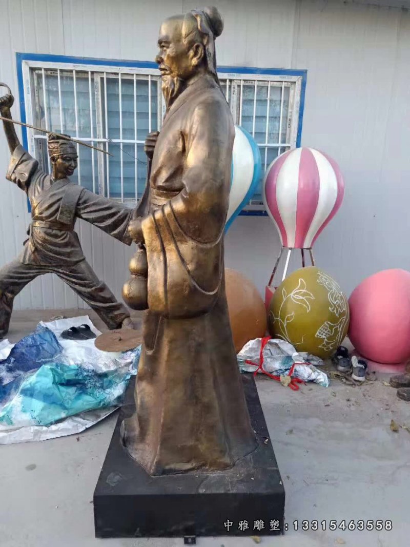 铜雕华佗人物雕塑
