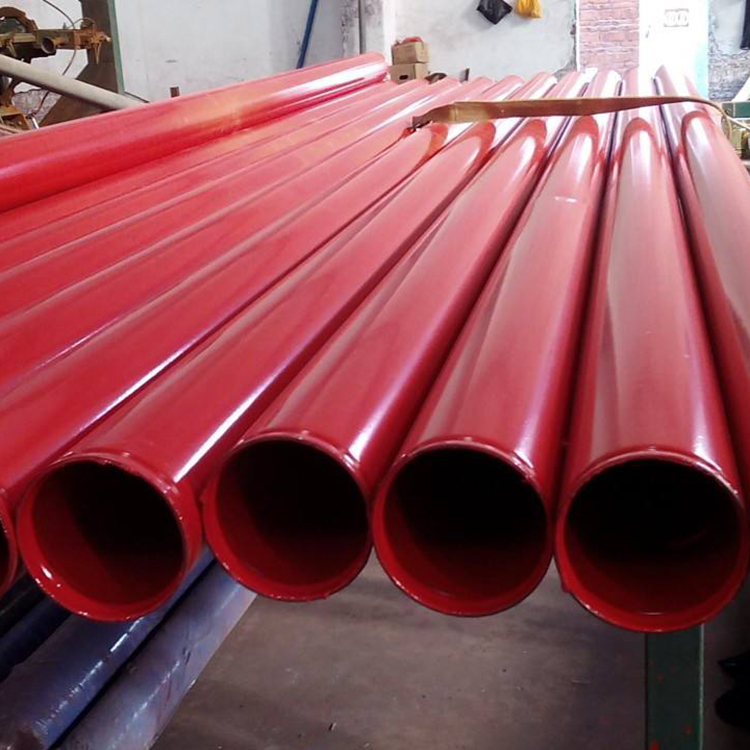消防喷淋系统 红色 dn450*8环氧粉末 内外涂塑钢管