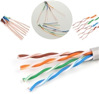 超六类网线650纯铜300米0.52线芯 5G数据电缆